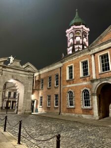 Street of Dublin during the night