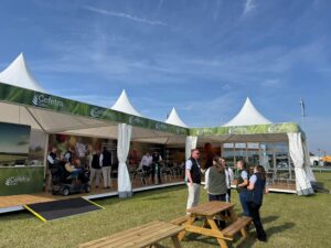 Cefetra stand at the Cereals Event with visitors