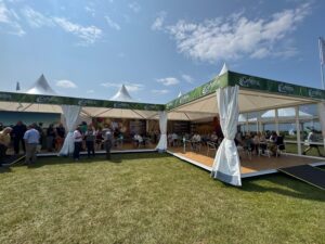 Cefetra stand at the Cereals Event with visitors